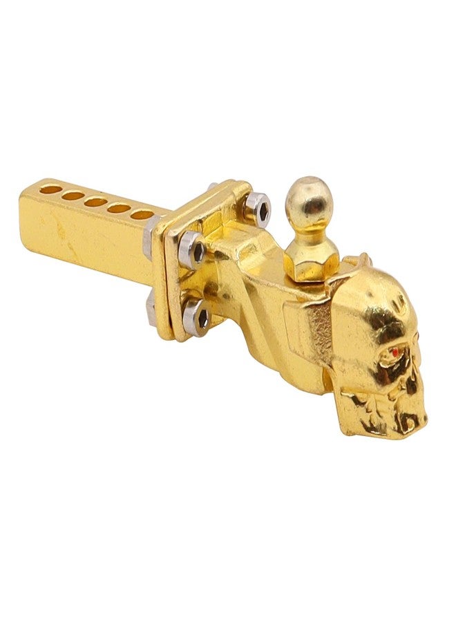 Treehobby Metal Hitch Trailer Hook Simulation Tow Shackles Compatible with traxxas TRX4 Axial SCX10 90046 90047 1/10 RC Crawler Off-Road Car Rear Bumpe (Golden) - Image 1
